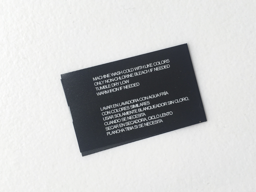 Printed label